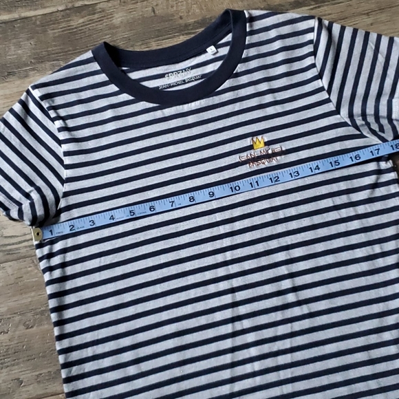 Rare SPRZ-NY Jean-Michel Basquiat MoMA Striped T - Picture 7 of 8